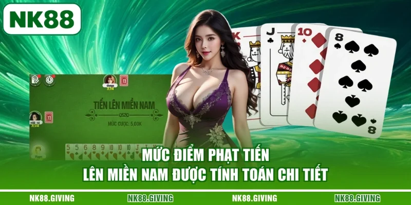 Mức điểm phạt tiến lên miền Nam được tính toán chi tiết